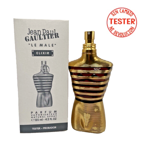 Le Male Elixir Parfum 125 ML for Men (Tester-Sin Tapa) - Jean Paul Gaultier