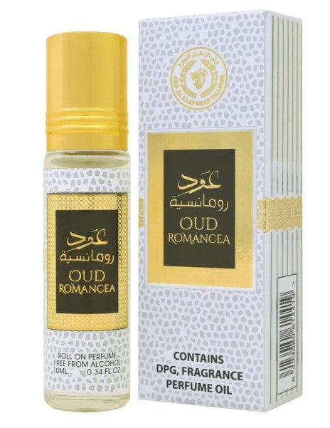 Oud Romancea 10 ML Roll On Perfume Oil For Woman - Ard Al Zaafaran (Aceite Libre De Alcohol)