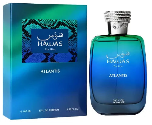 Hawas Atlantis EDP 100 ML For Men - Rasasi - (Inspirado en Invictus Legend)