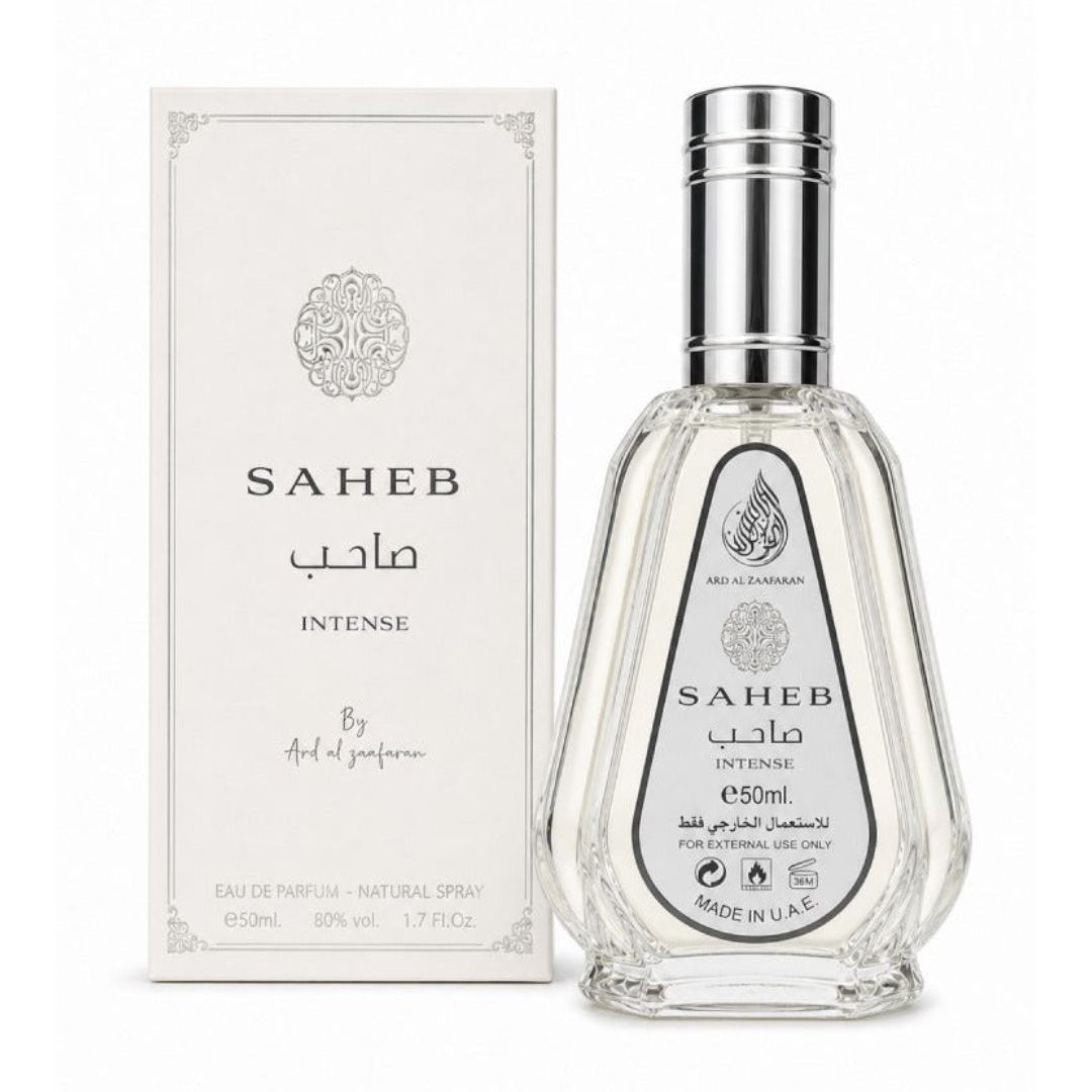 Saheb Intense EDP 50 ML Unisex - Ard Al Zaafaran (Inspirado en Imagination)
