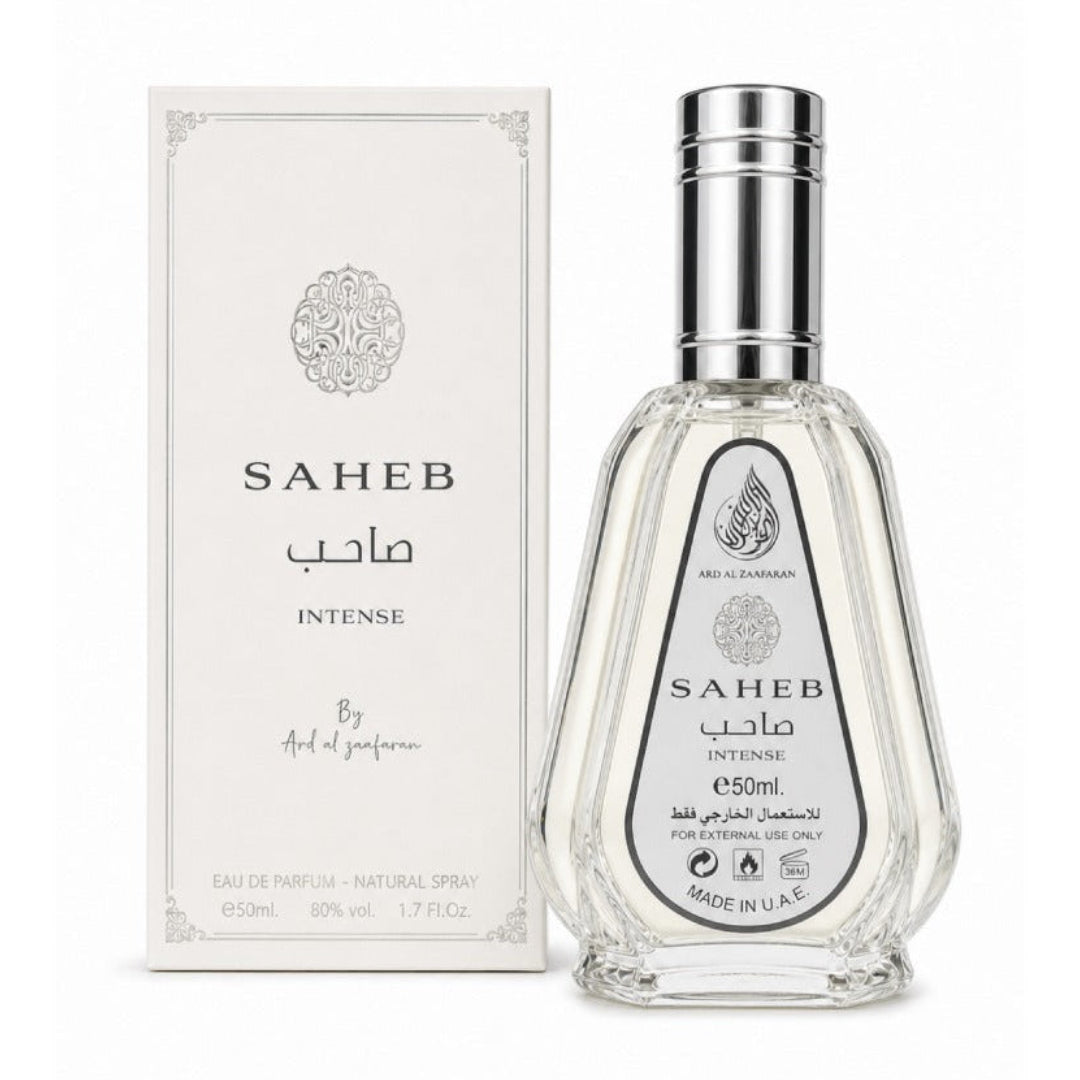 Saheb Intense EDP 50 ML Unisex - Ard Al Zaafaran (Inspirado en Imagination)
