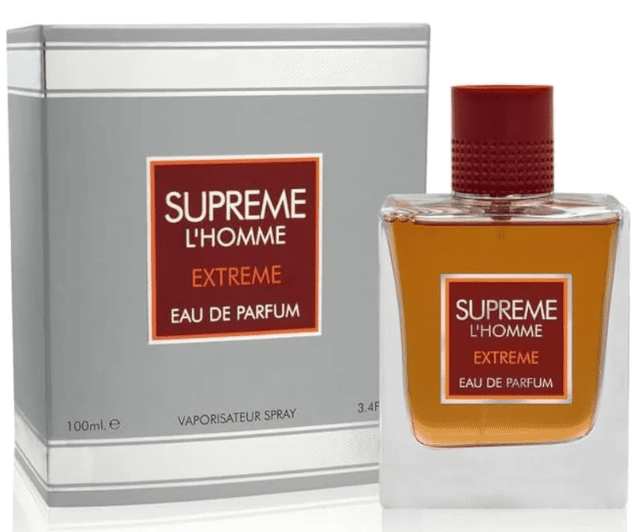 Supreme L’Homme EXtreme EDP 100 ML - Fragrance World - (Inspirado en L'Homme Idéal Extrême)