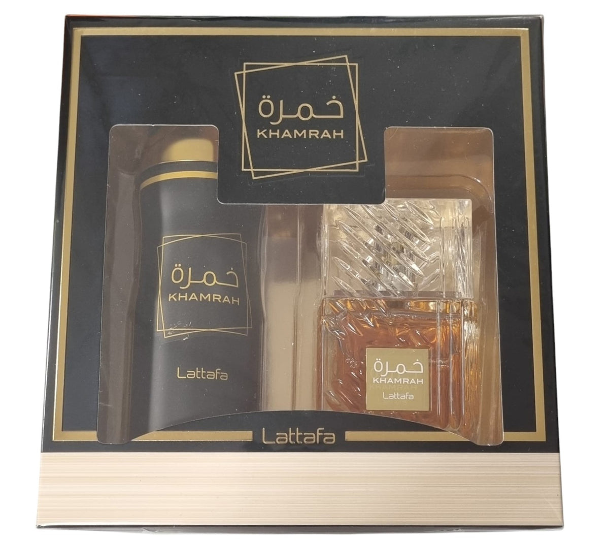 Khamrah EDP 100 ML + Deo Spray 200 ML Set Unisex - Lattafa