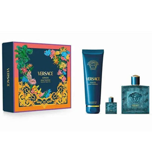 Eros Men EDT 100 ML + 5 ML + S/G 150 ML - Versace
