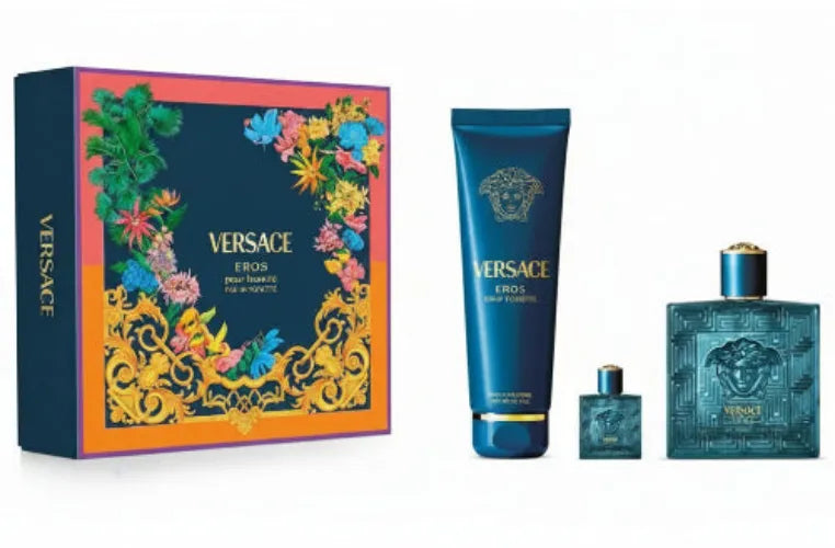 Eros Men EDT 100 ML + 5 ML + S/G 150 ML - Versace
