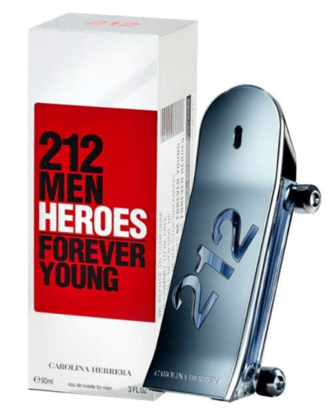 212 Men Heroes Forever Young EDT 90 ML - Carolina Herrera