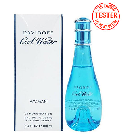 Cool Water Woman  EDT 100 ML (Tester Sin Tapa) - Davidoff